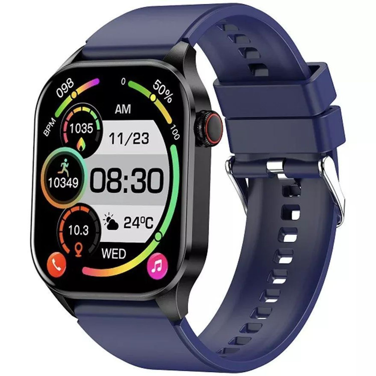 Smartwatch Hagen HB18 Blue – Pomiar Glukozy, Pulsu, Ciśnienia  Zegarek Zdrowotny i Sportowy.jpg